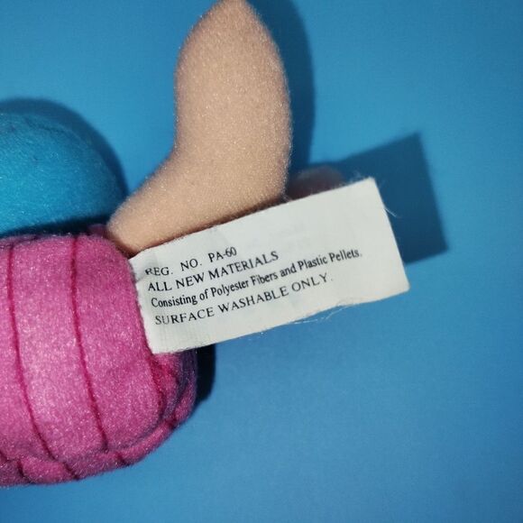 Vintage Mattel Easter Piglet Mini Plush 5" Winnie the Pooh Egg 1998 90's - Picture 7 of 7